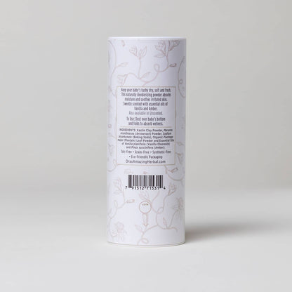 Talc Free Baby Powder, Real Vanilla Amber