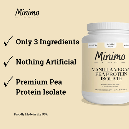 Vanilla Vegan Pea Protein Isolate Powder, 2.09 lbs