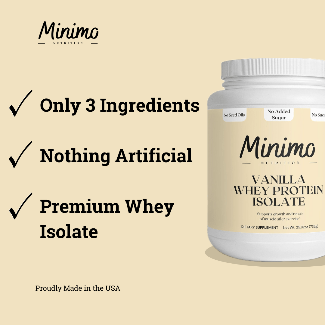 Vanilla Whey Isolate Protein Powder, 1.51 lbs