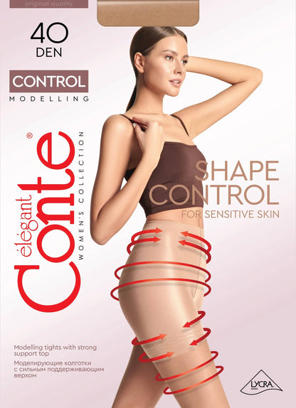 Tights Conte Control 40 Den - Ultra Slimming