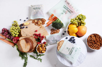 Compostable Resealable Bags. Eco-Friendly & Durable. Snack, Sandwich, Quart & Gallon Sizes