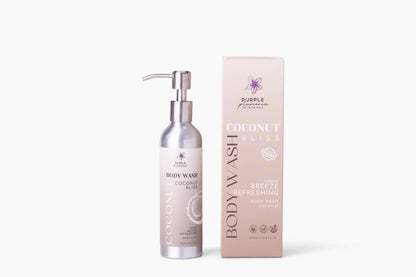 Natural Vegan Body Wash (Rose or Coconut) Gentle & Hydrating for All Skin Types