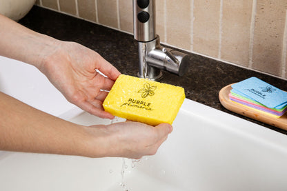 Compostable Dish Sponges: Plastic-Free & Eco-Friendly. Cellulose & Coconut fiber