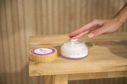Natural Hand & Foot Butter (Rose or Coconut scent), hydrating & nourishing
