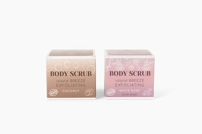 Natural Vegan Body Scrub (Rose or Coconut) Hydrating & Exfoliating for Radiant Skin
