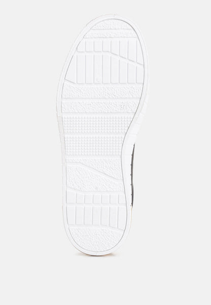 Welsh Panelling Detail Sneakers