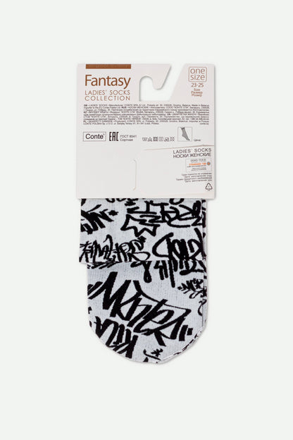 Socks Conte Fantasy - Graffiti Pattern