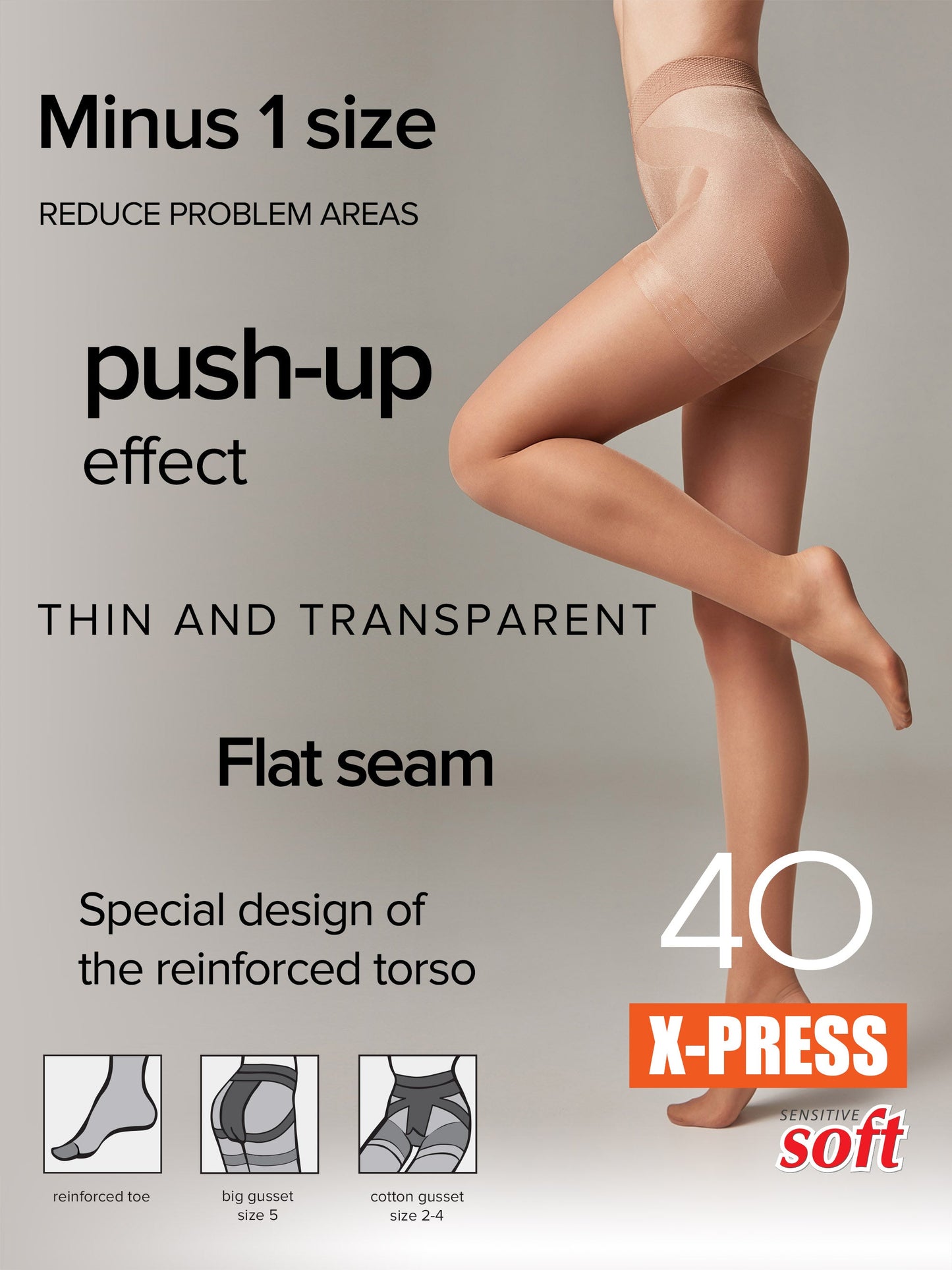Tights Conte X-Press 40 Den - Body Shaping