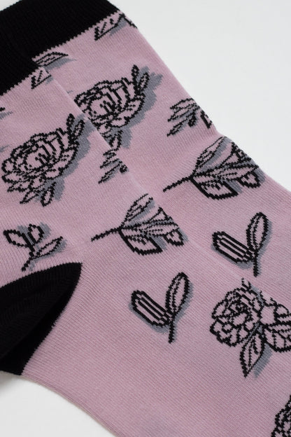 Conte Cotton Socks Classic - 435 Flowers With Shadow