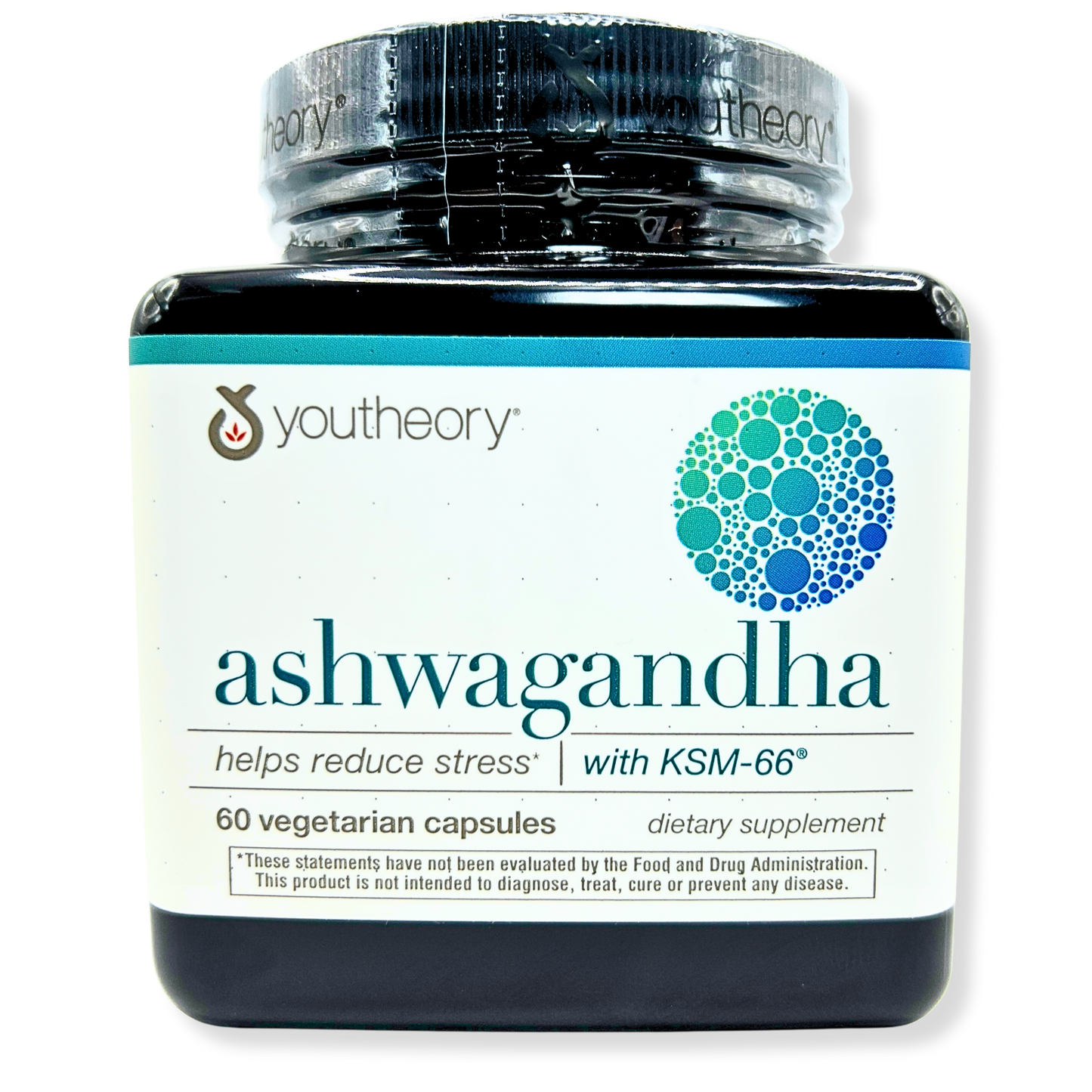 Youtheory Ashwagandha 1000mg – Stress Relief, Mood Support & Natural Energy – 60 Capsules